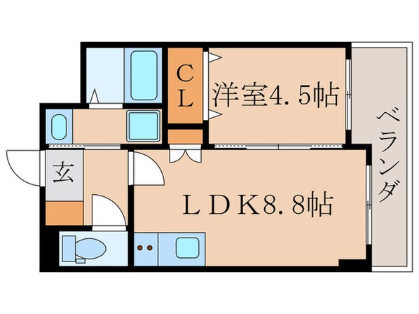 プリシード桃山御陵レジデンスの物件間取画像